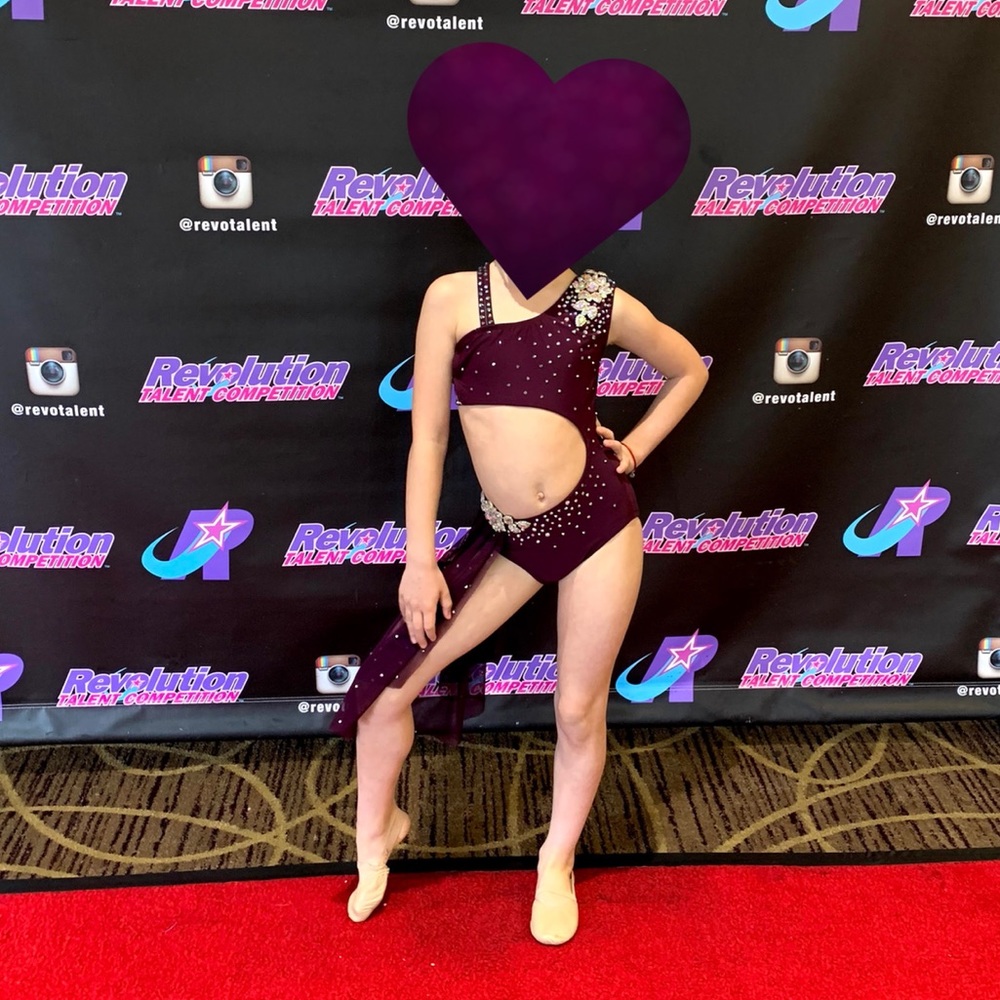 Stunning custom dance costume child size 7/8